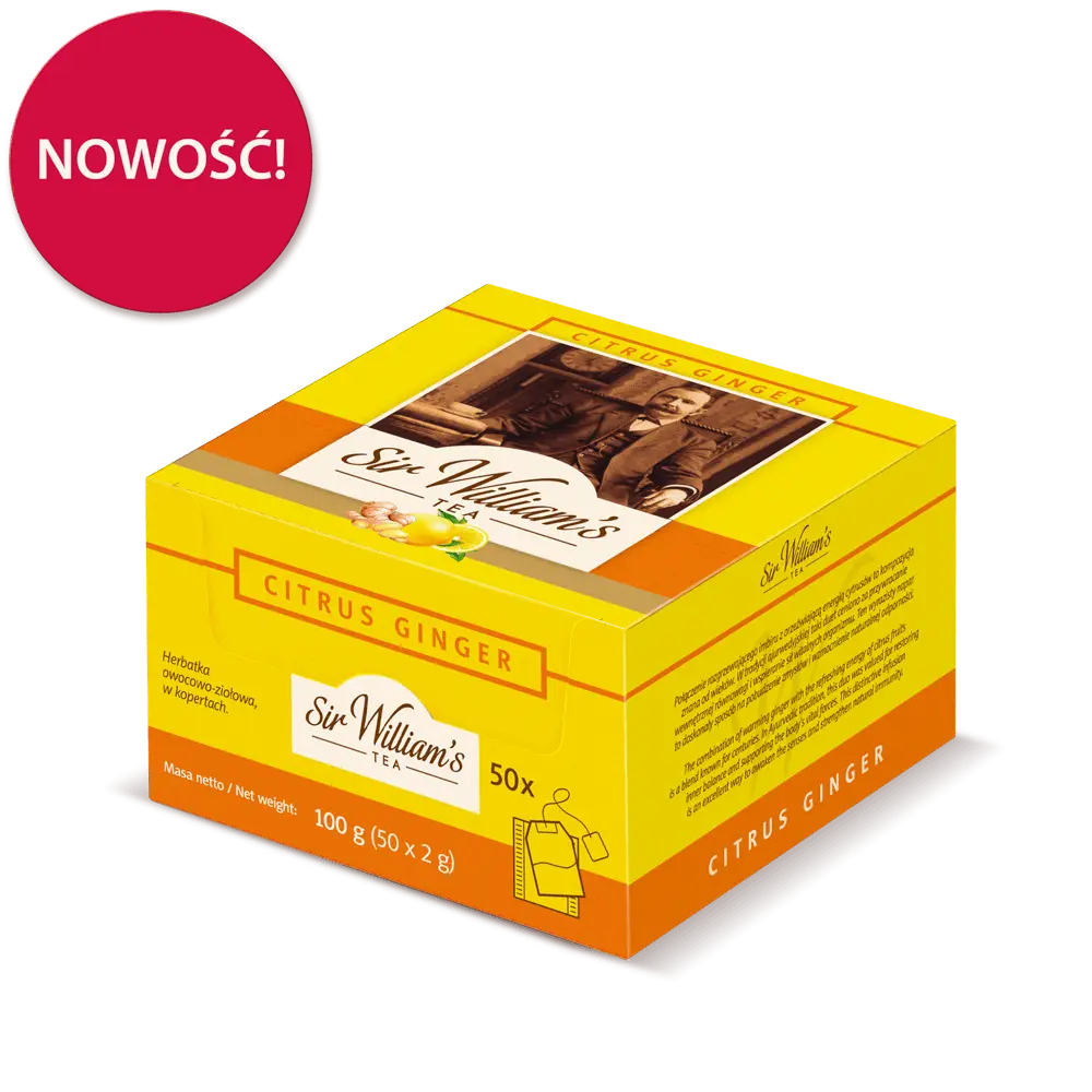 Sir William’s Tea Citrus Ginger 50szt