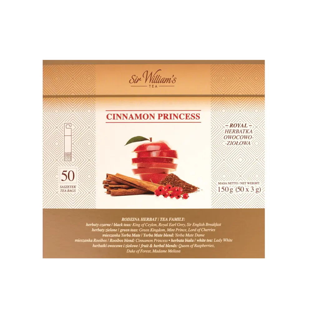 Sir William's Tea Royal Cinnamon Princess 50szt - obrazek 3