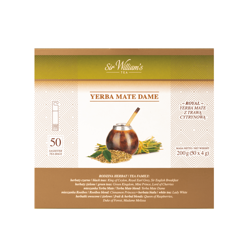 Sir William's Tea Royal Yerba Mate Dame 50szt - obrazek 3