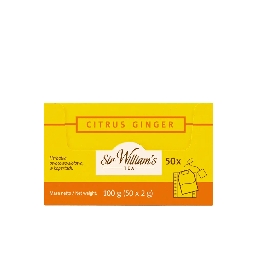 Sir William's Tea Citrus Ginger 50szt - obrazek 5