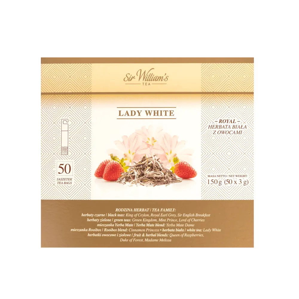 Sir William's Tea Royal Lady White 50szt - obrazek 3